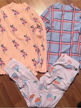 Tea Collection Girls Clothes Lot Long Sleeve Shirts Tops Pants Joggers Size 14
